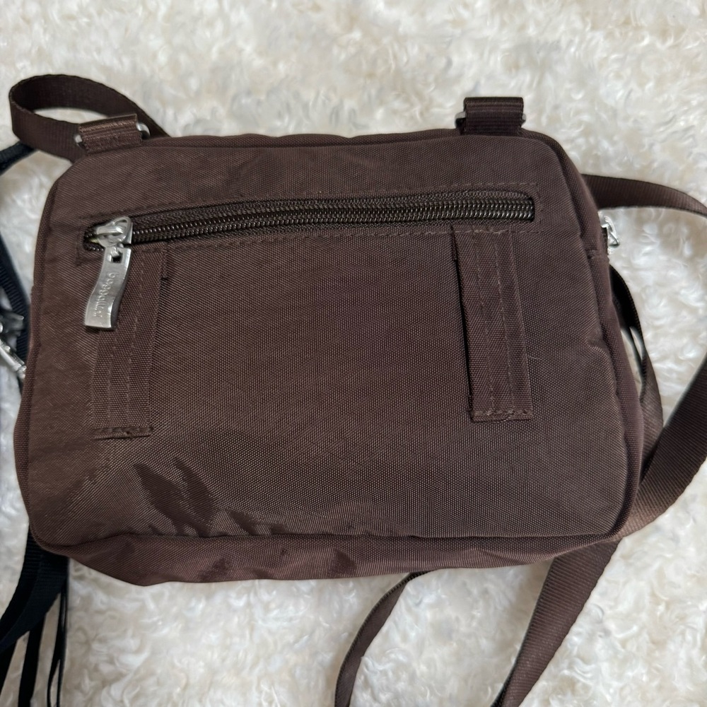 Baggallini Java Brown Triple Zip Bagg Mini Crossb… - image 4